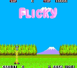Flicky title screen