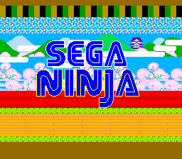 Sega Ninja title screen