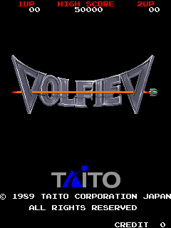 Volfied title screen